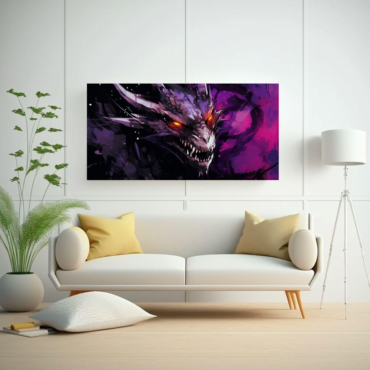 Pintura Decorativa De Arte Tela Rectangular Con Dr 80x40cm-2