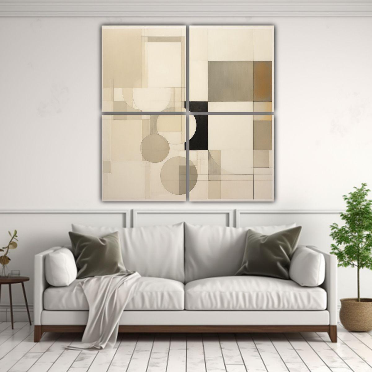 Cuadros Decorativos De Fantasía Con Formas 60x60 Cm-2