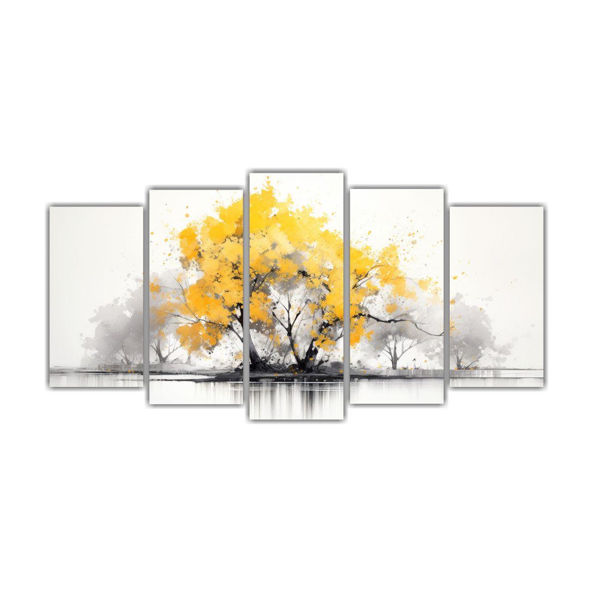 Pintura Abstracta Surrealista De árbol 100x50 Cm-0