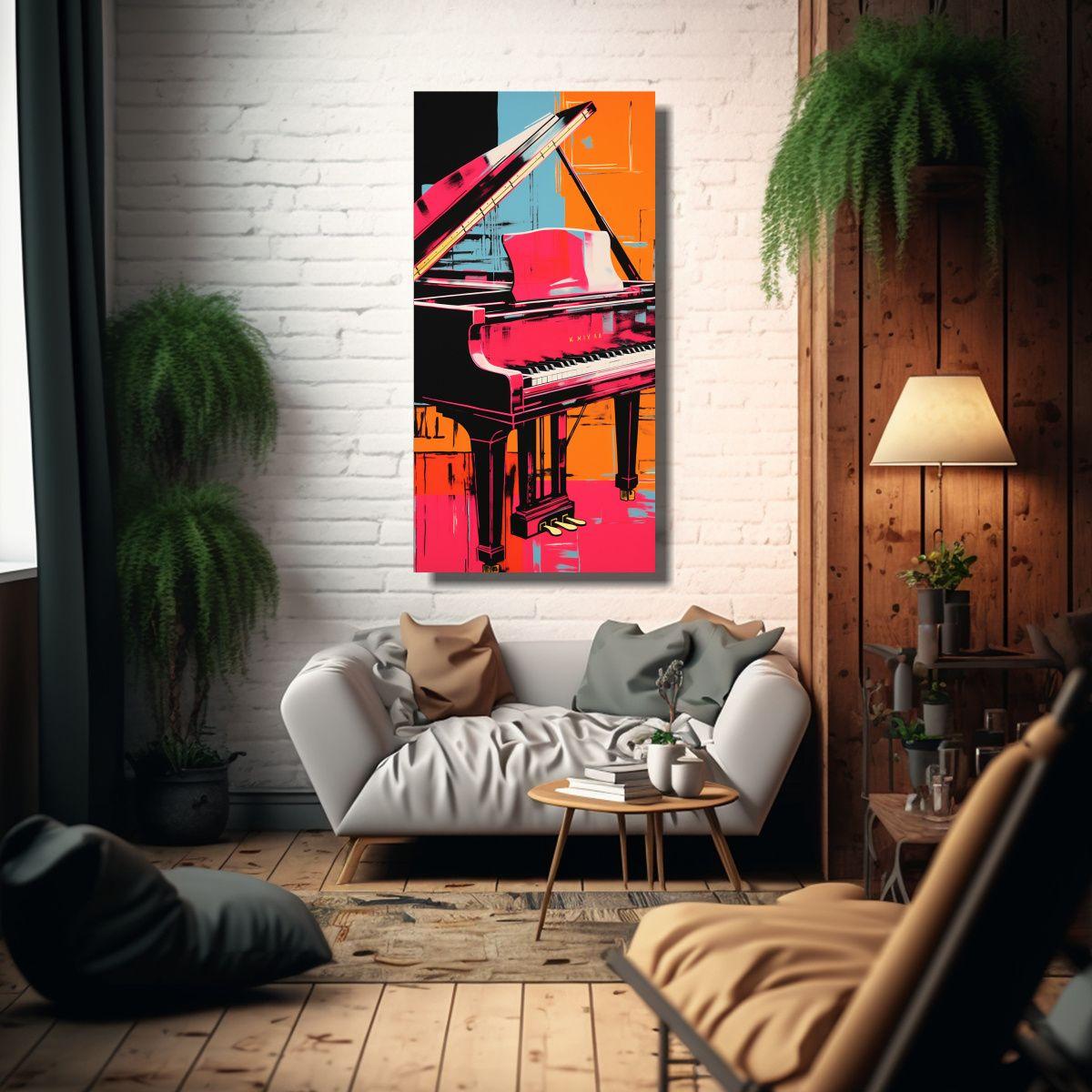 Cuadro Moderno Simétrico De Andy Warhol Que 40x80 Cm-2