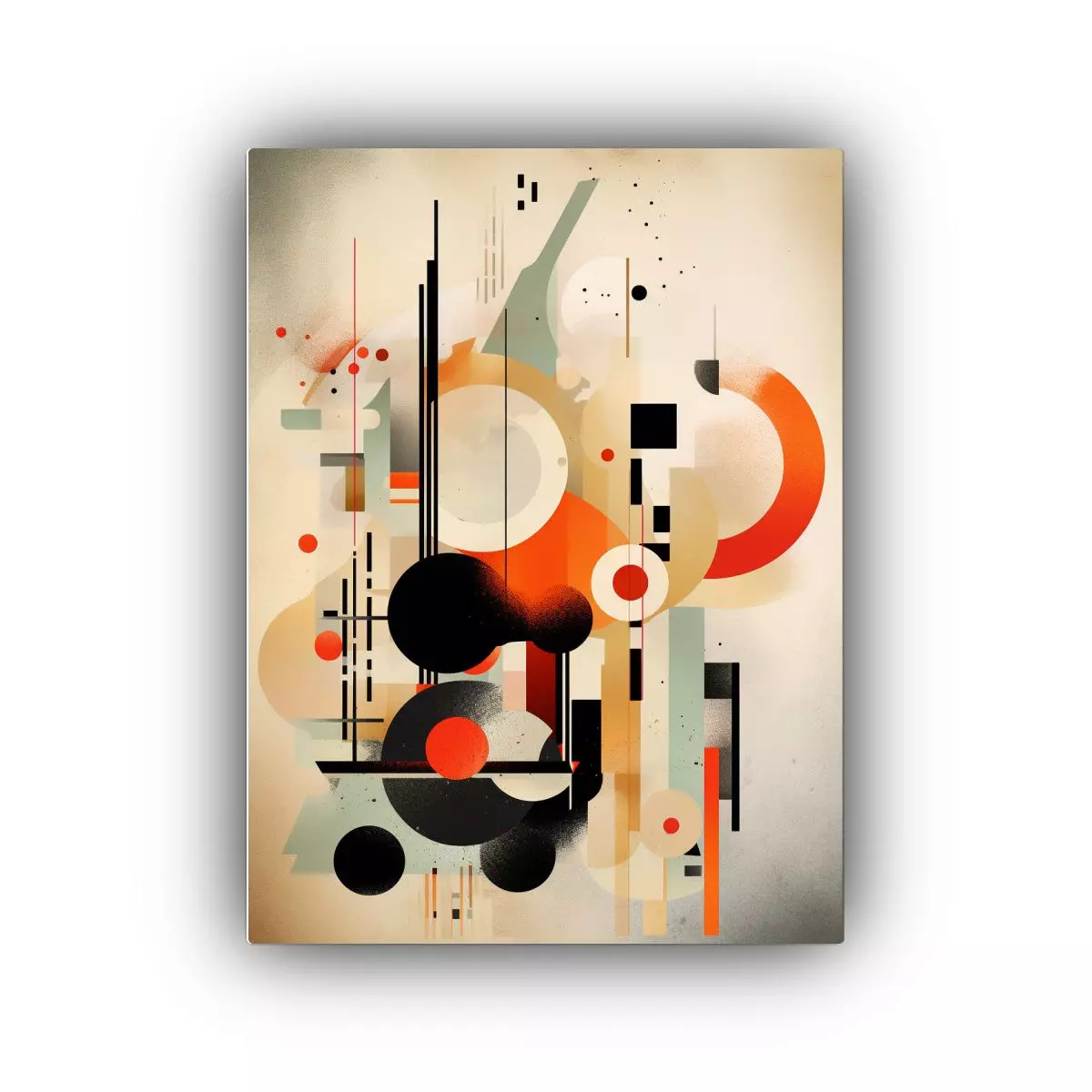 Cuadro Abstracto De Tela Con Colores Vibrantes 60x90cm-0