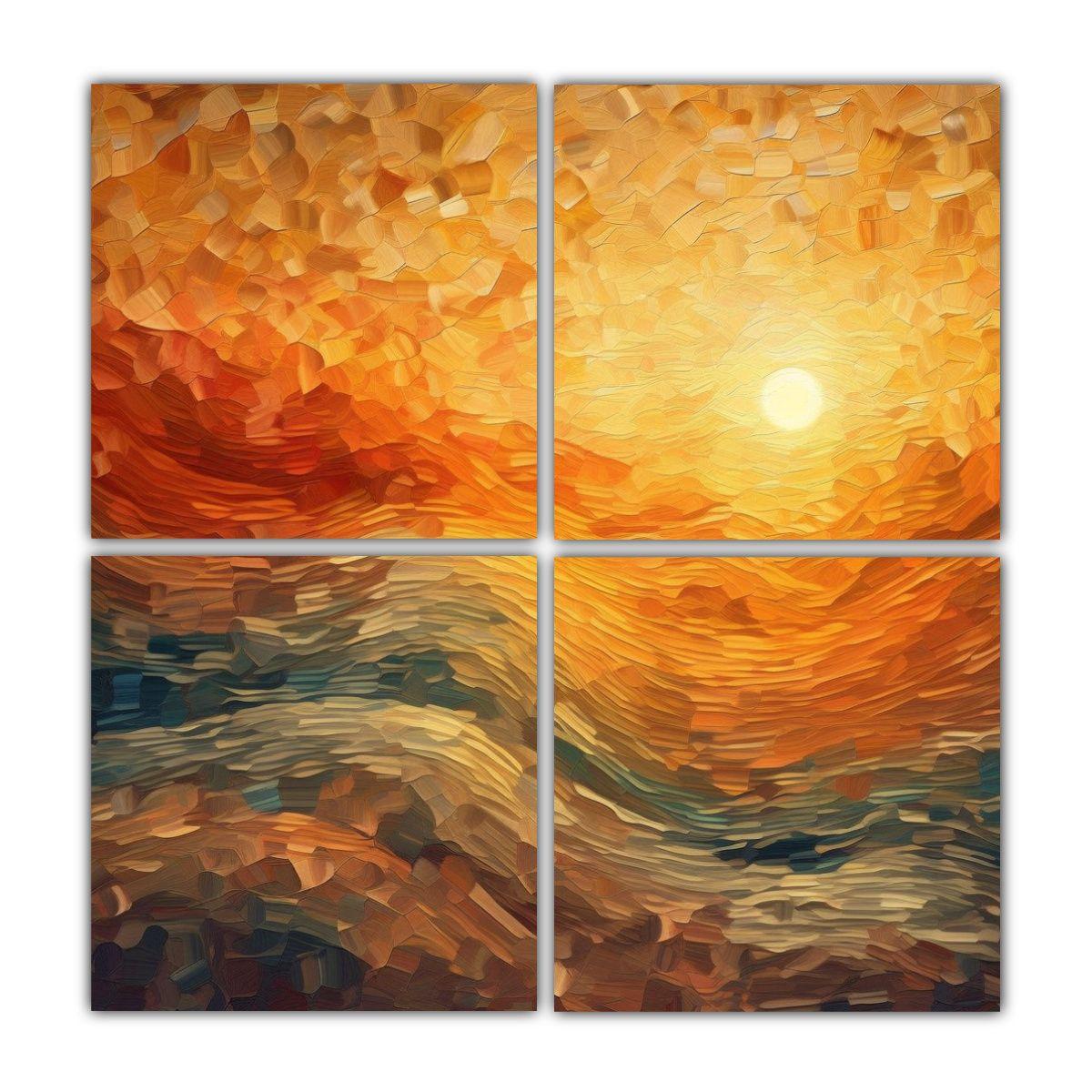 Cuadros Decorativos Modernos Con Textura Digital 100x100 Cm-0