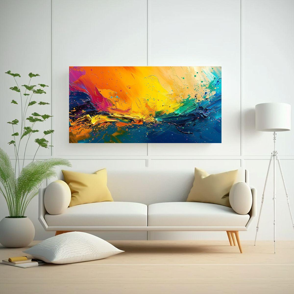 Cuadro Concepto Composición Equilibrada Arte 120x60cm-2