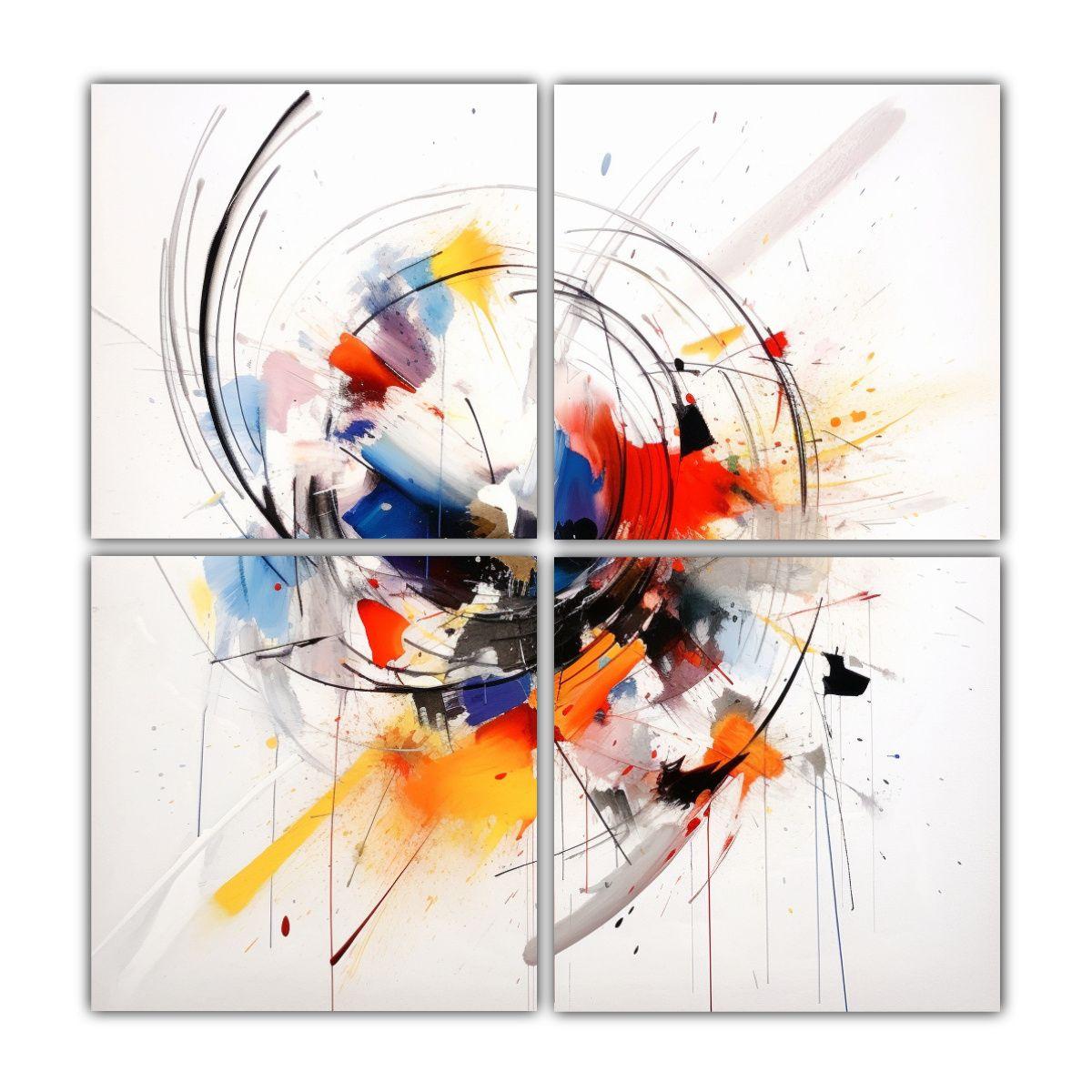 Pintura Abstracta De Arte Callejero Conceptual 120x120 Cm-0