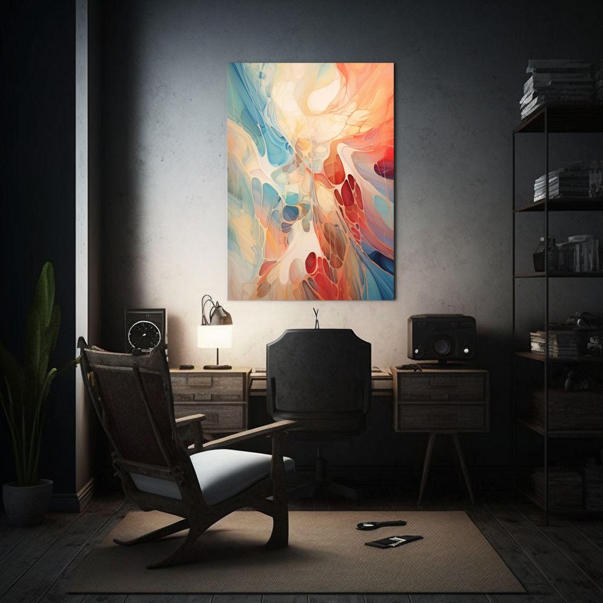 Pinturas Abstractas De Líneas Suaves En Estilo Moderno Y Du 20x30cm-2