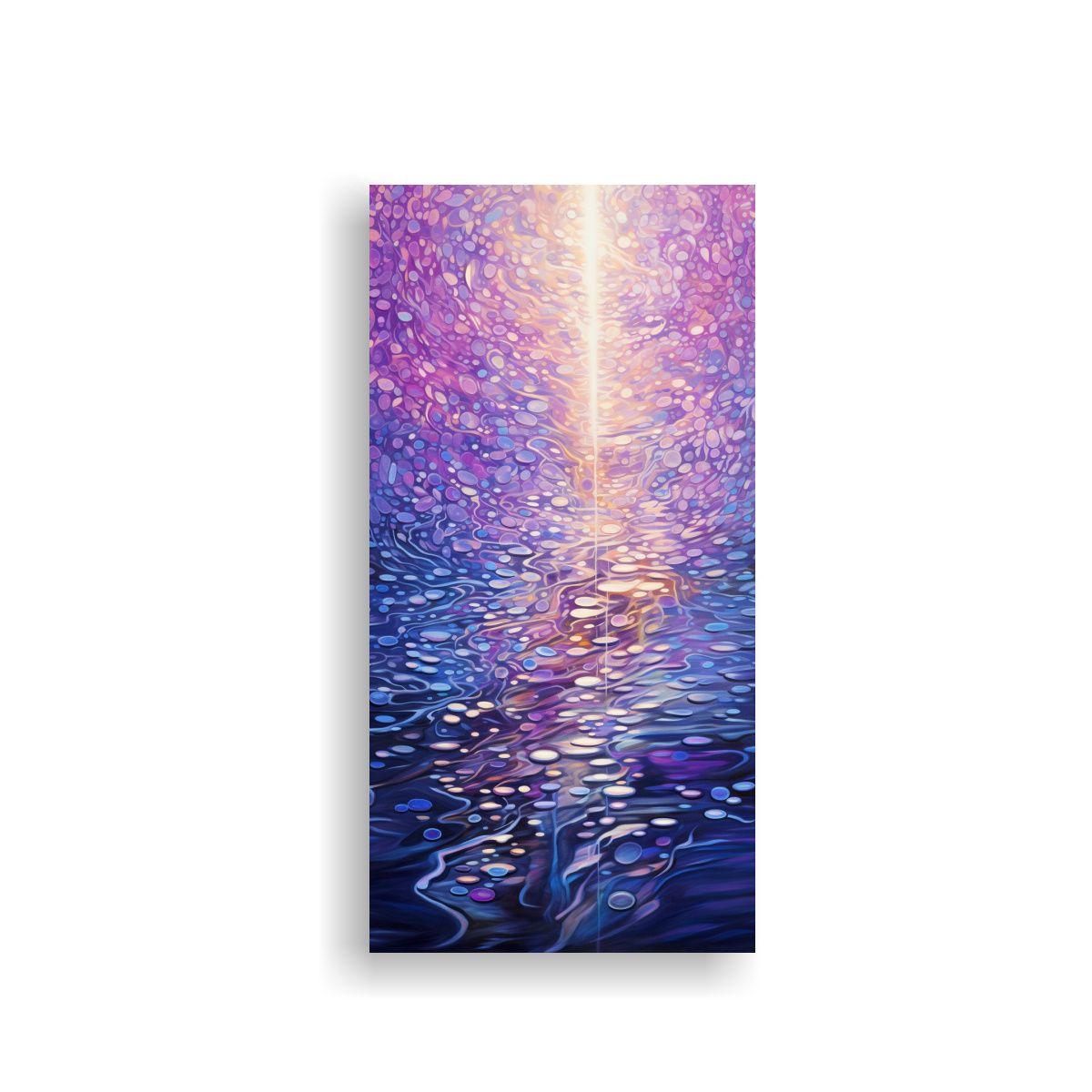 Tela En Bastidor Estilo Galería Con Puntos 40x80cm-0
