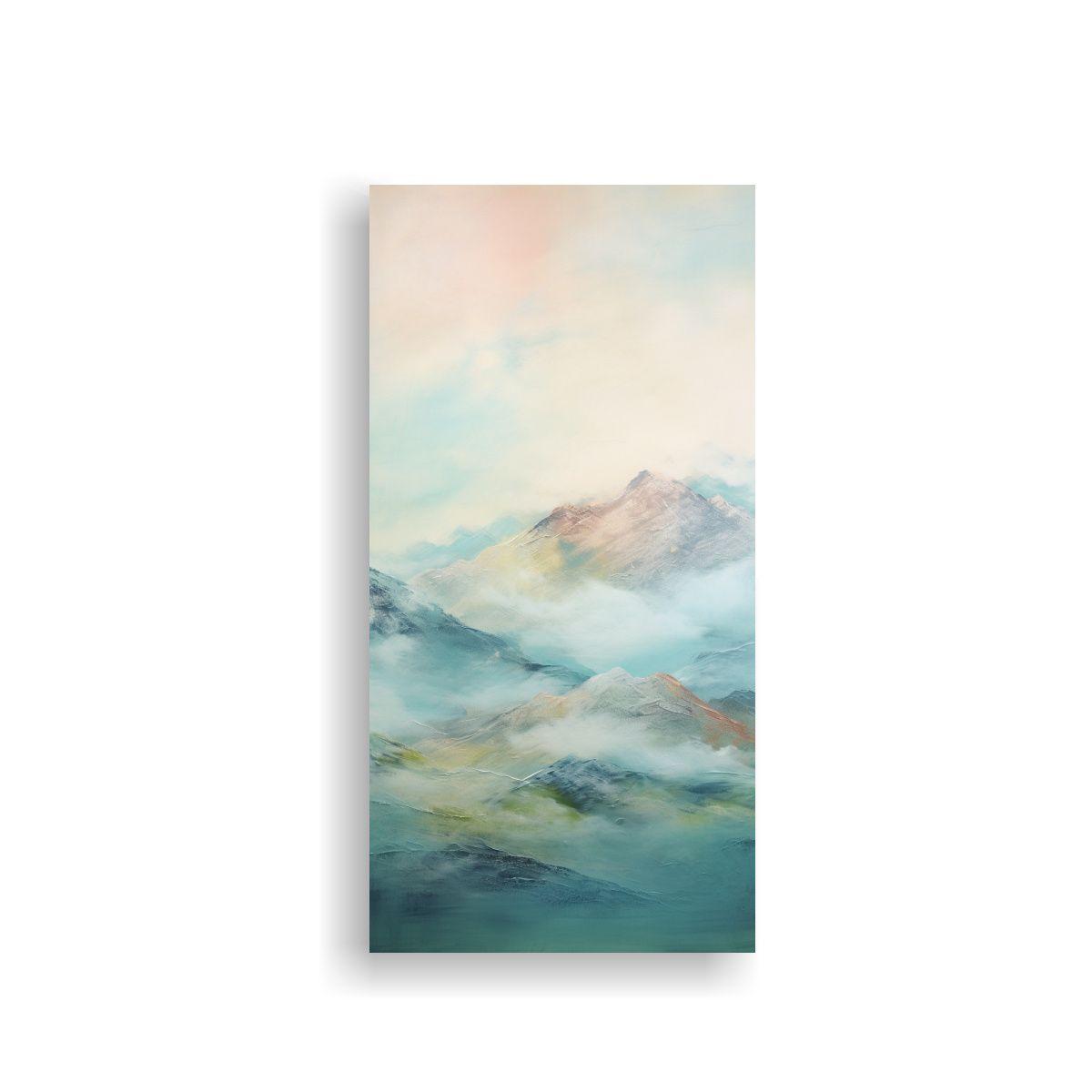 Paisaje Montaña Serena Interpretación Abstracta 60x120cm-0