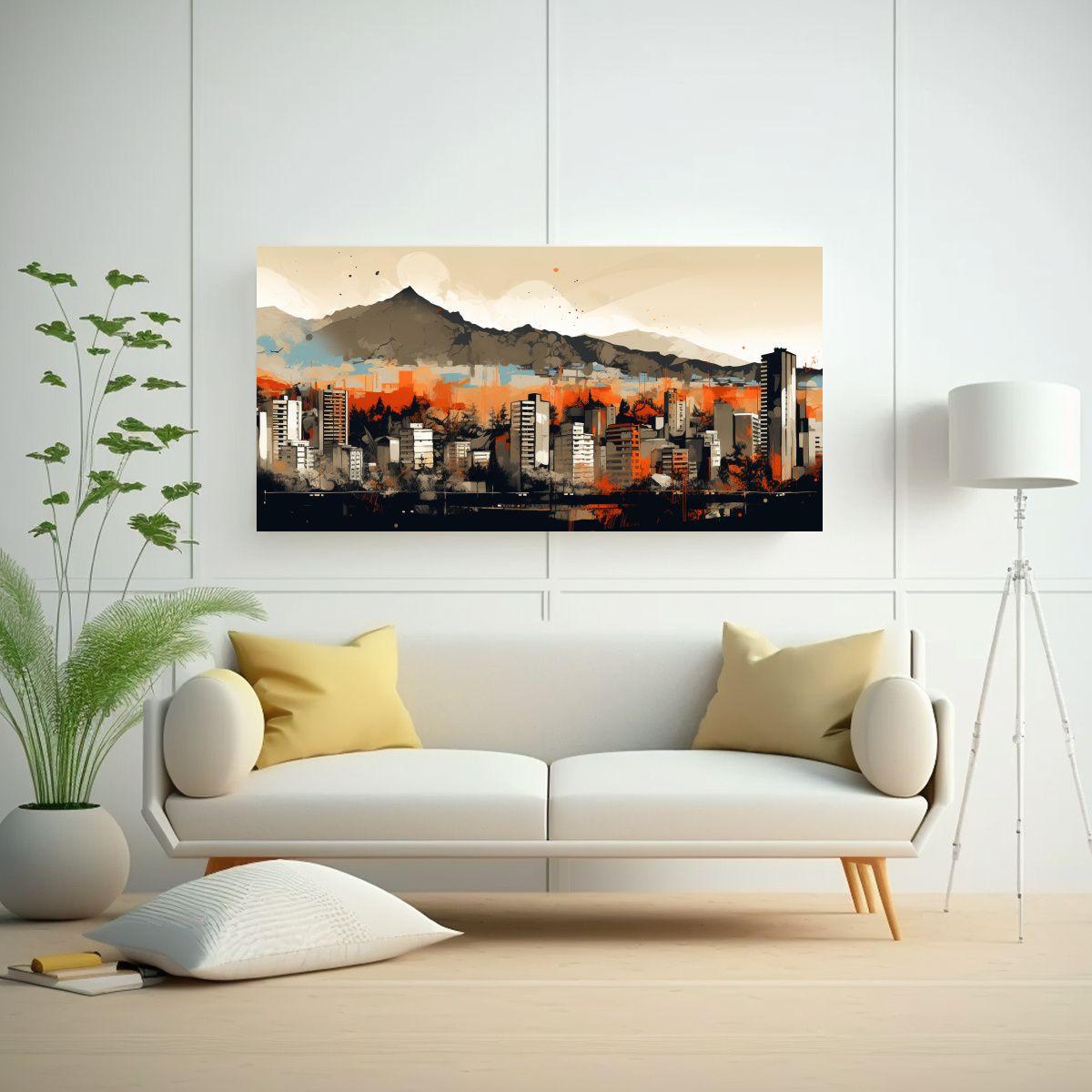 Cuadros De Tela En Bastidor Santiago Chile 140x70cm-2