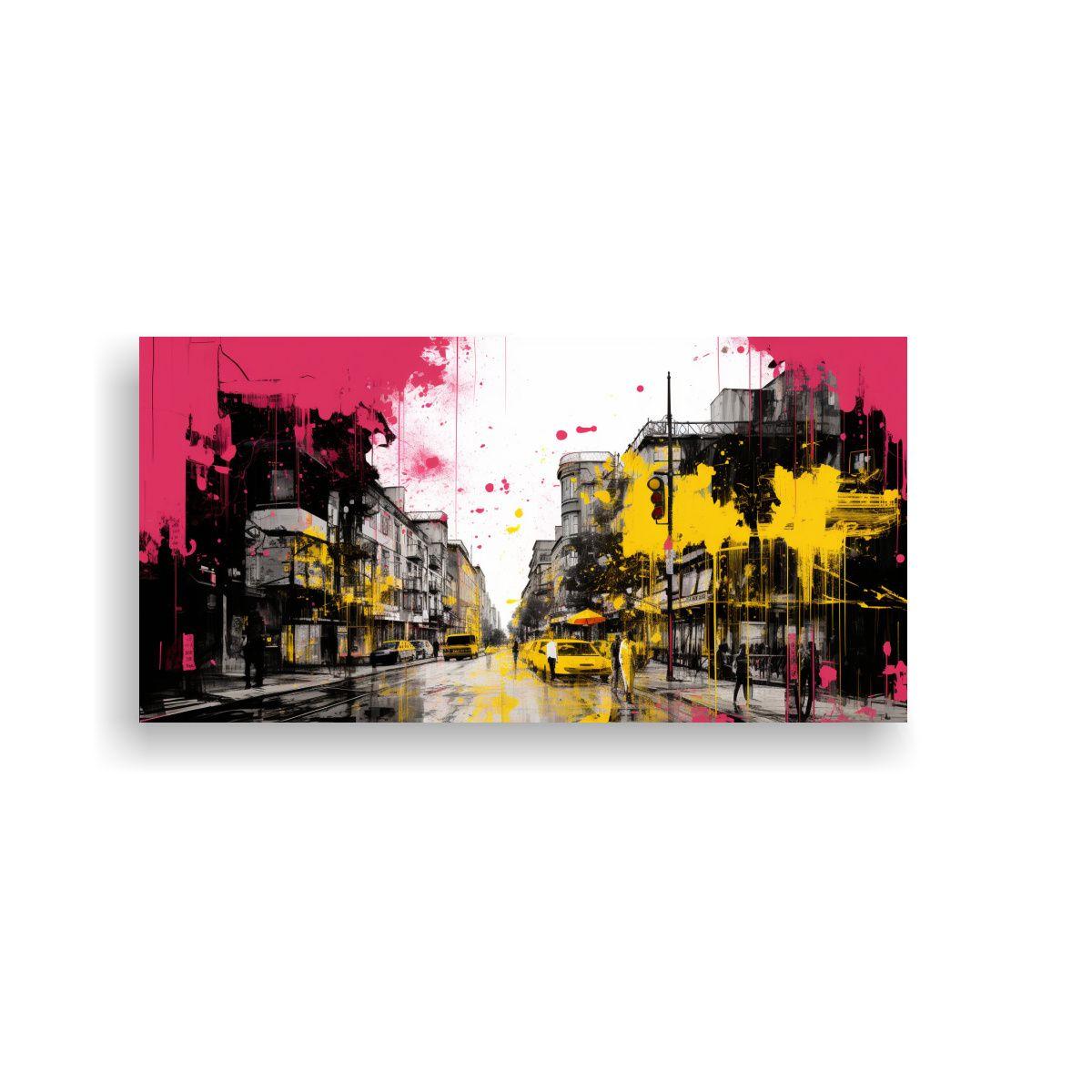Pinturas Decorativas En Lienzo De Santiago En Chil 60x30cm-0