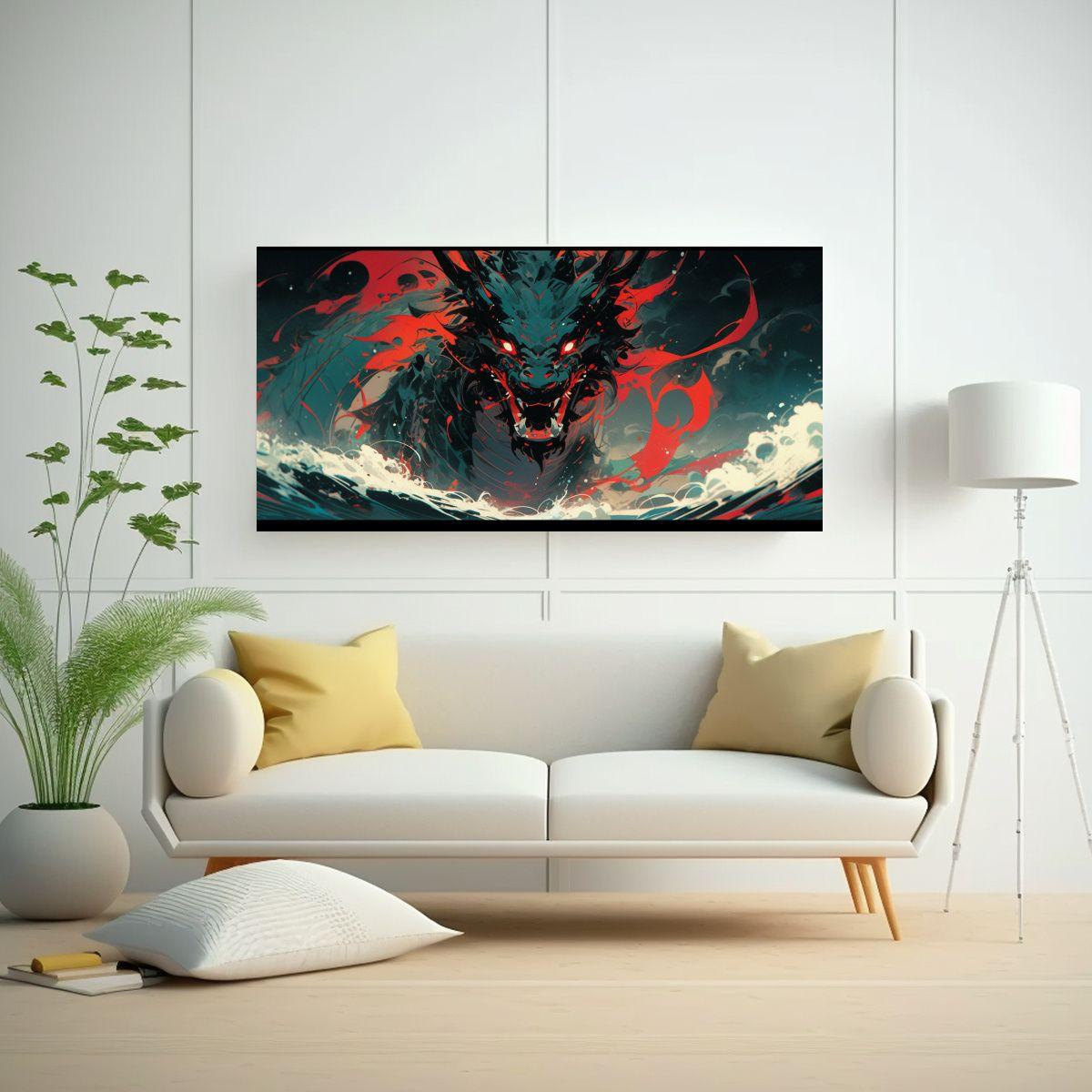 Pintura Decorativa Lienzo Abstracción Armonía Dr 40x20cm-2