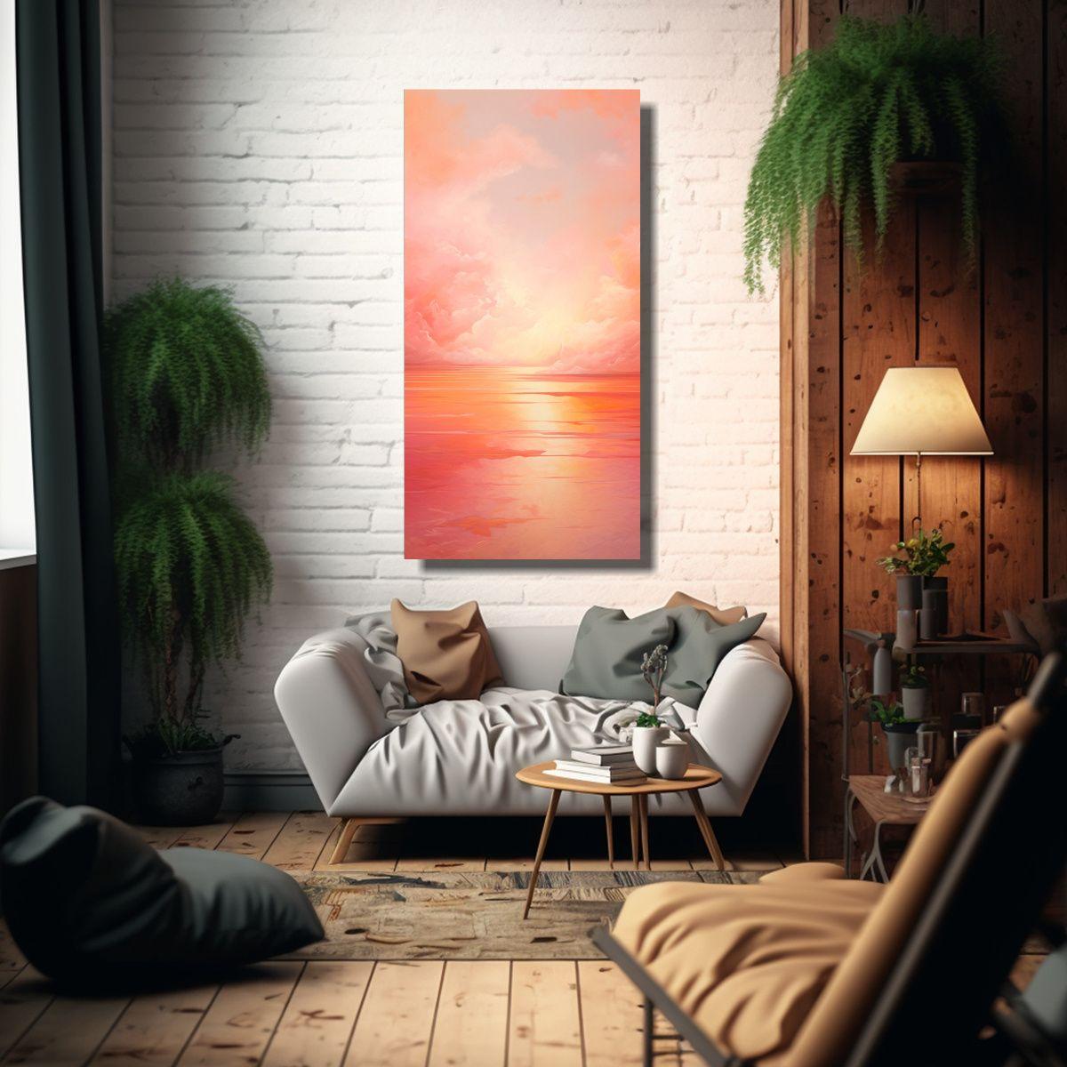 Cuadro Lienzo Colores Relieve: Paisajes 80x160cm-2