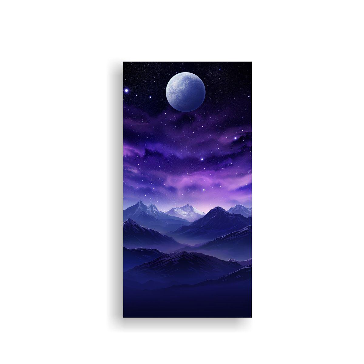 Cuadro De Paisaje De Montaña Con Estilo Elegante 40x80cm-0