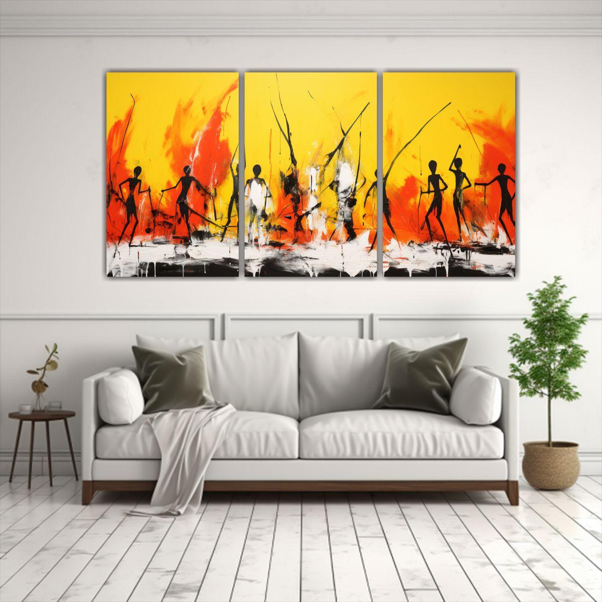 Pintura Abstracta Sensibilidad Artística En 180x90 Cm-2