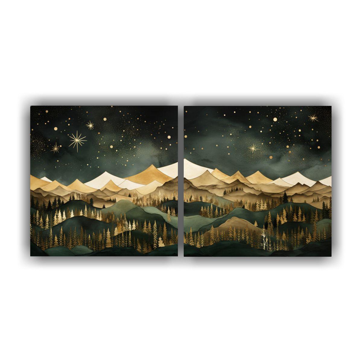 Exposición De Paisaje De Montaña Con Estilo 120x60 Cm-0