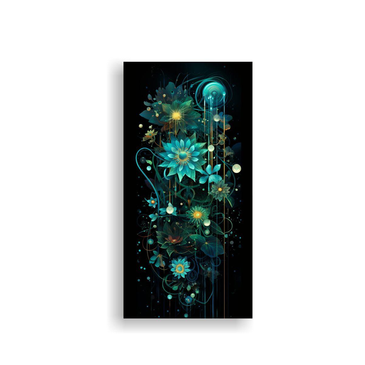 Tela Composición Lineales Abstracta Fusión 30x60cm-0