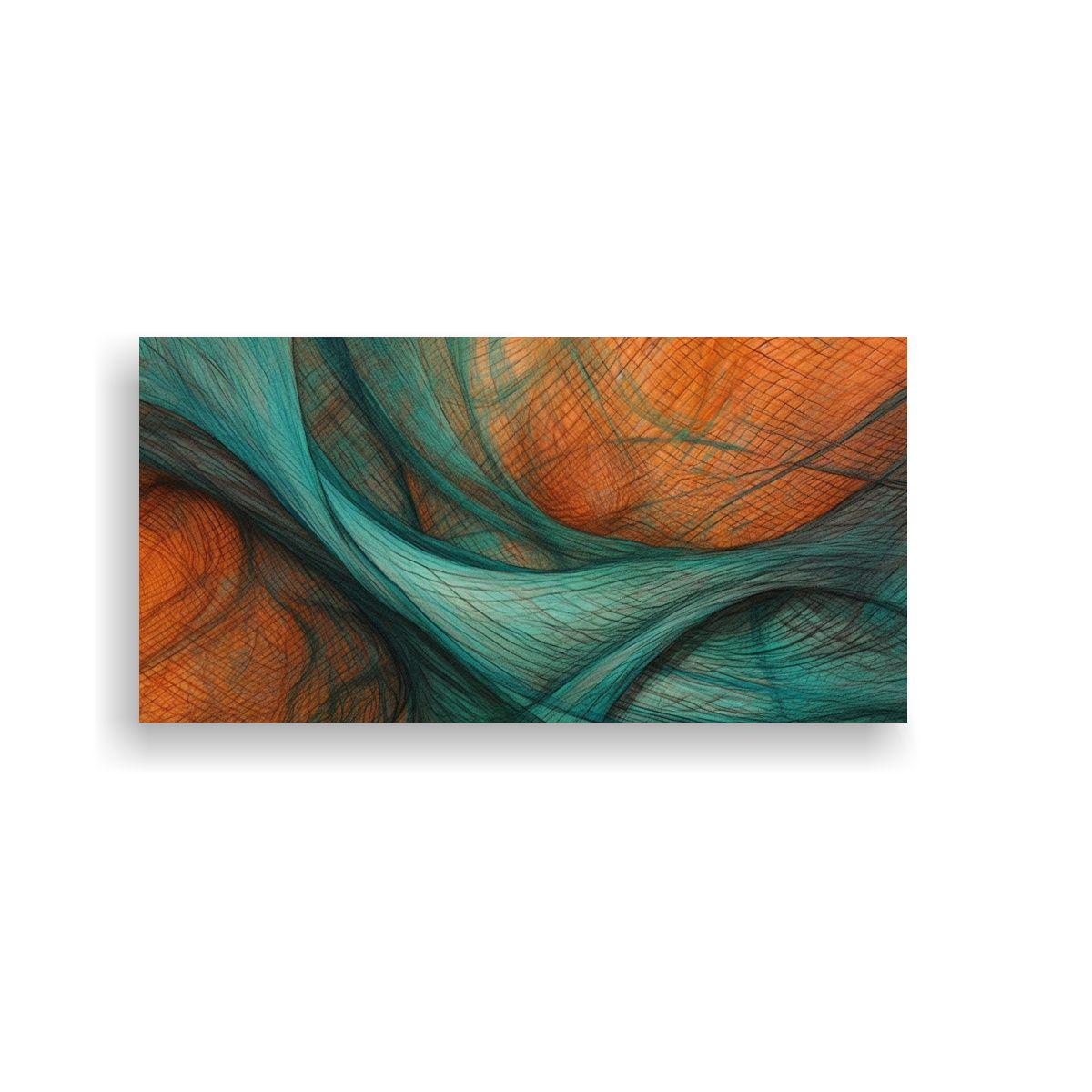 Pinturas Decorativas En Lienzo Con Malla Cruzada 120x60cm-0