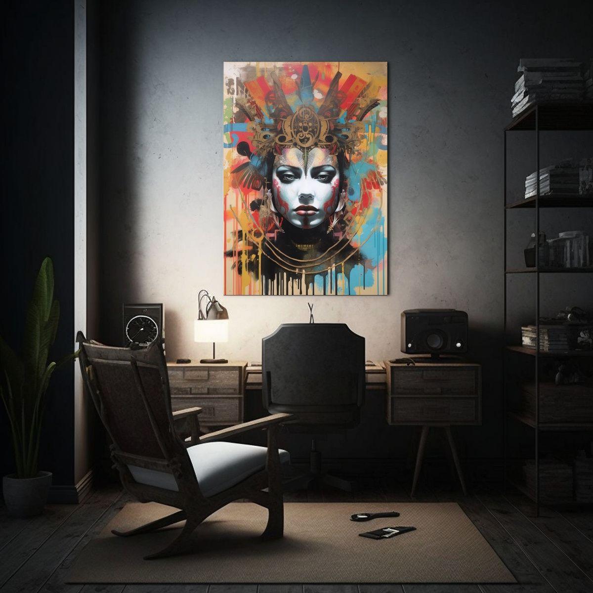 Pinturas Decorativas De Lienzo Con Patrón 30x45cm-2