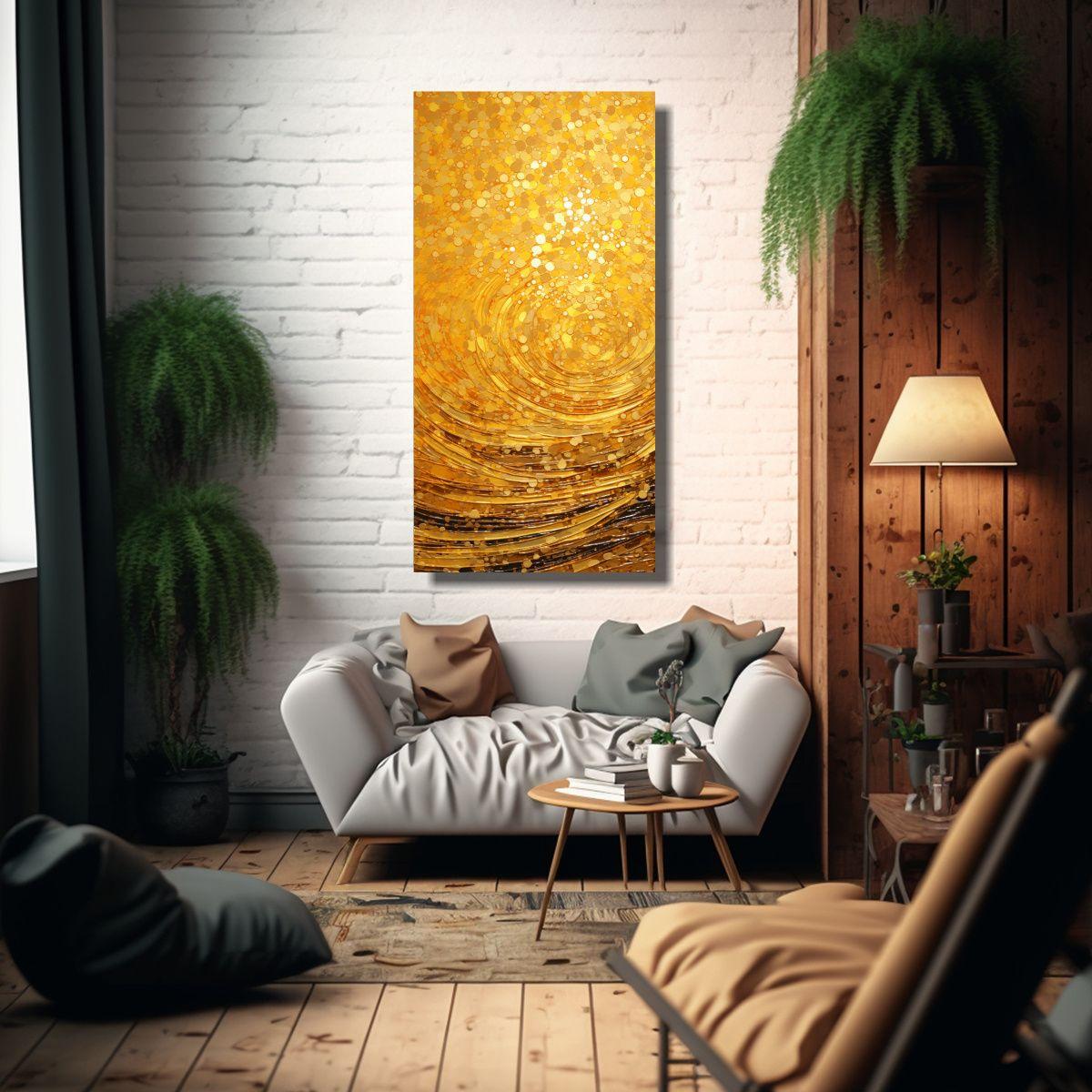 Arte Modernos Pintura Luminosa De Punto Dinámica 40x80cm-2