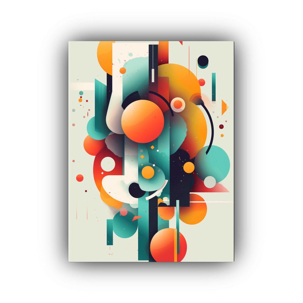 Pinturas Decorativas Abstractas Con Colores 50x75cm-0