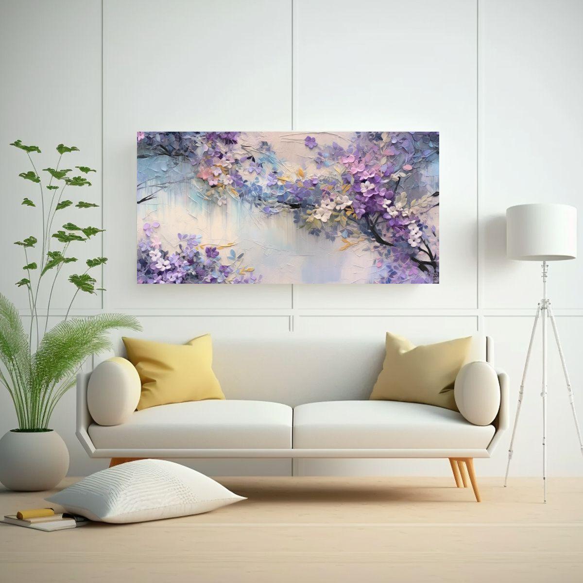 Pintura Abstracta Inspirada En La Armonía 60x30cm-2