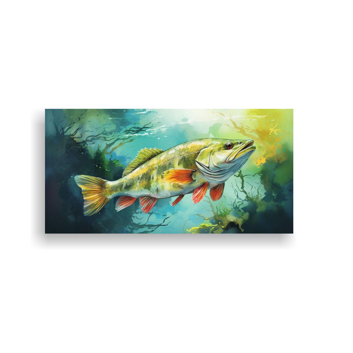 Cuadro De Diseño De Snook Colorido En Estilo De 160x80cm-0