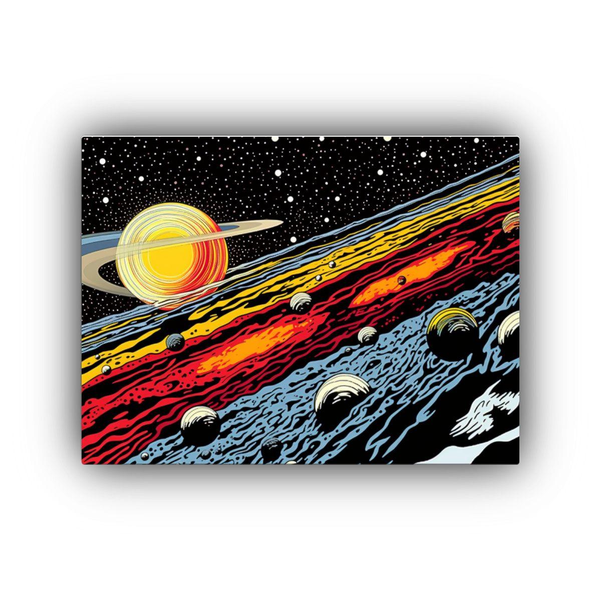 Cuadros De Arte Diseño Reflejo Estilo 75x50cm-0