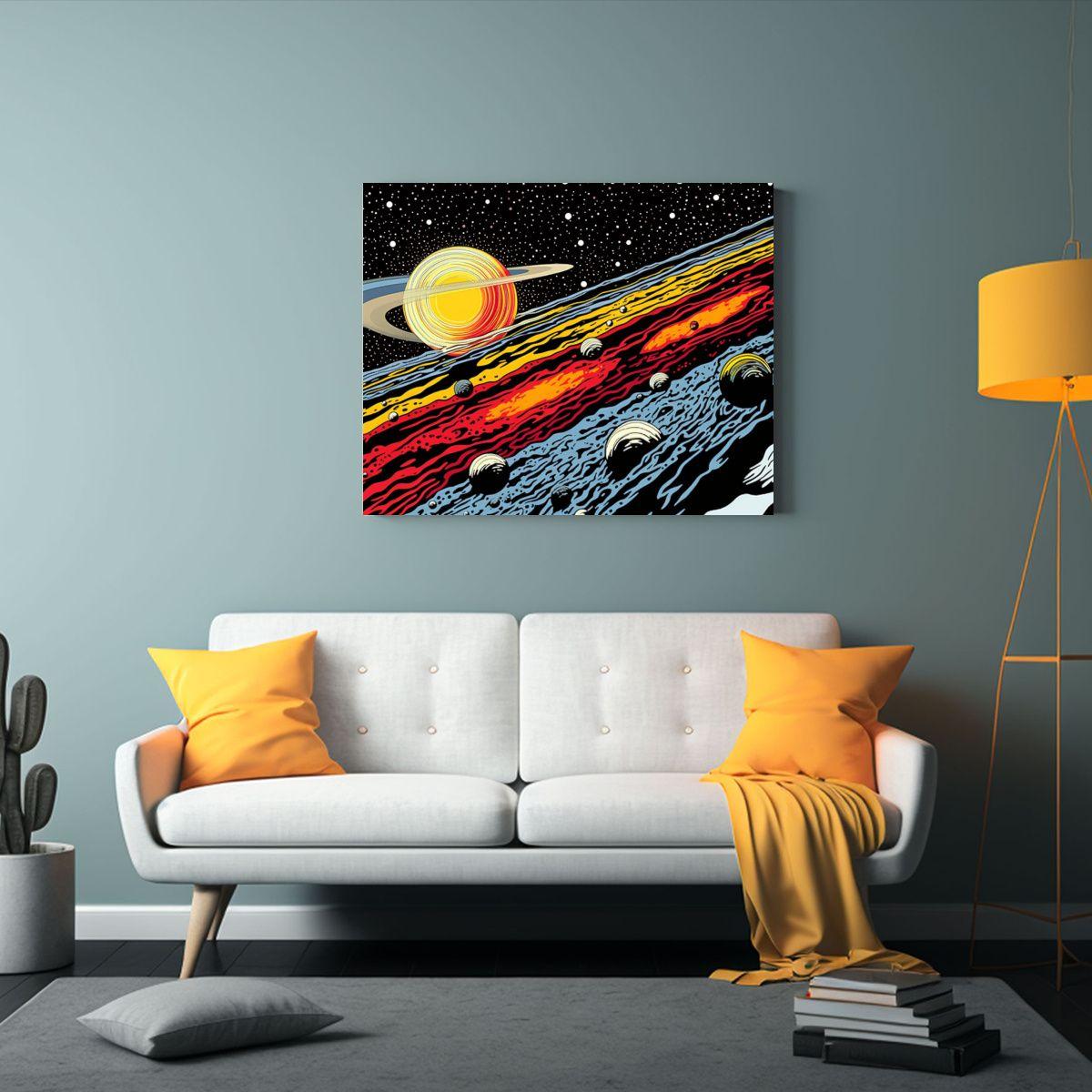 Cuadros De Arte Diseño Reflejo Estilo 75x50cm-2
