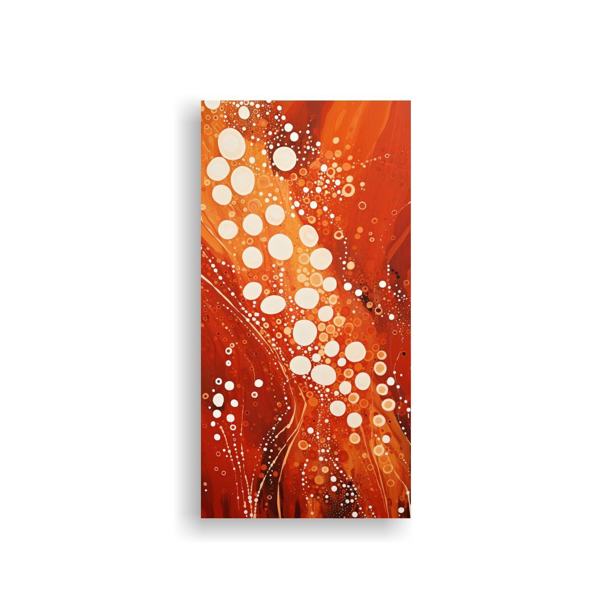 Pintura Decorativa En Bastidor De Arte Abstracto 20x40cm-0