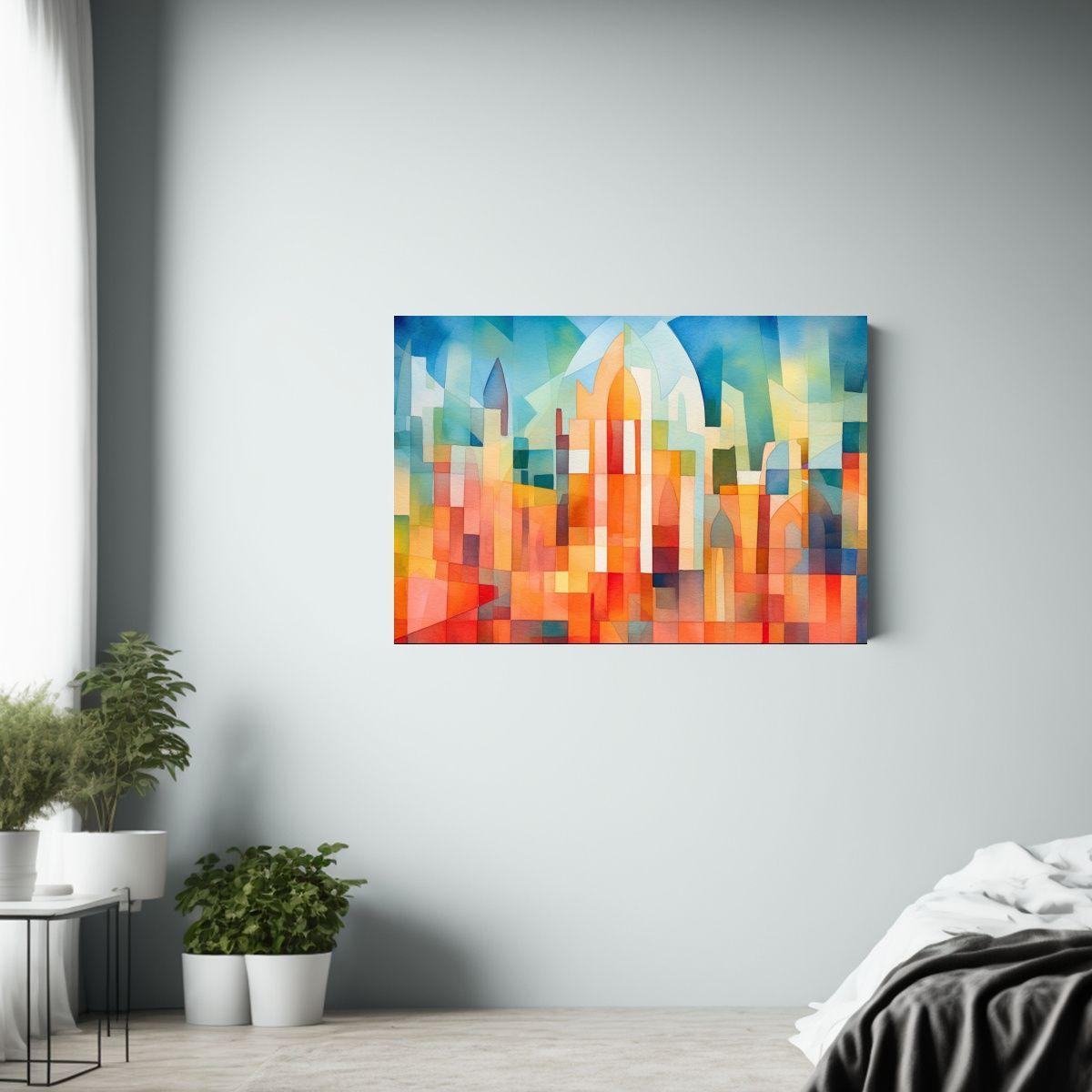 Pinturas De Pared Abstractas Acuarela, Diseño 90x60cm-2
