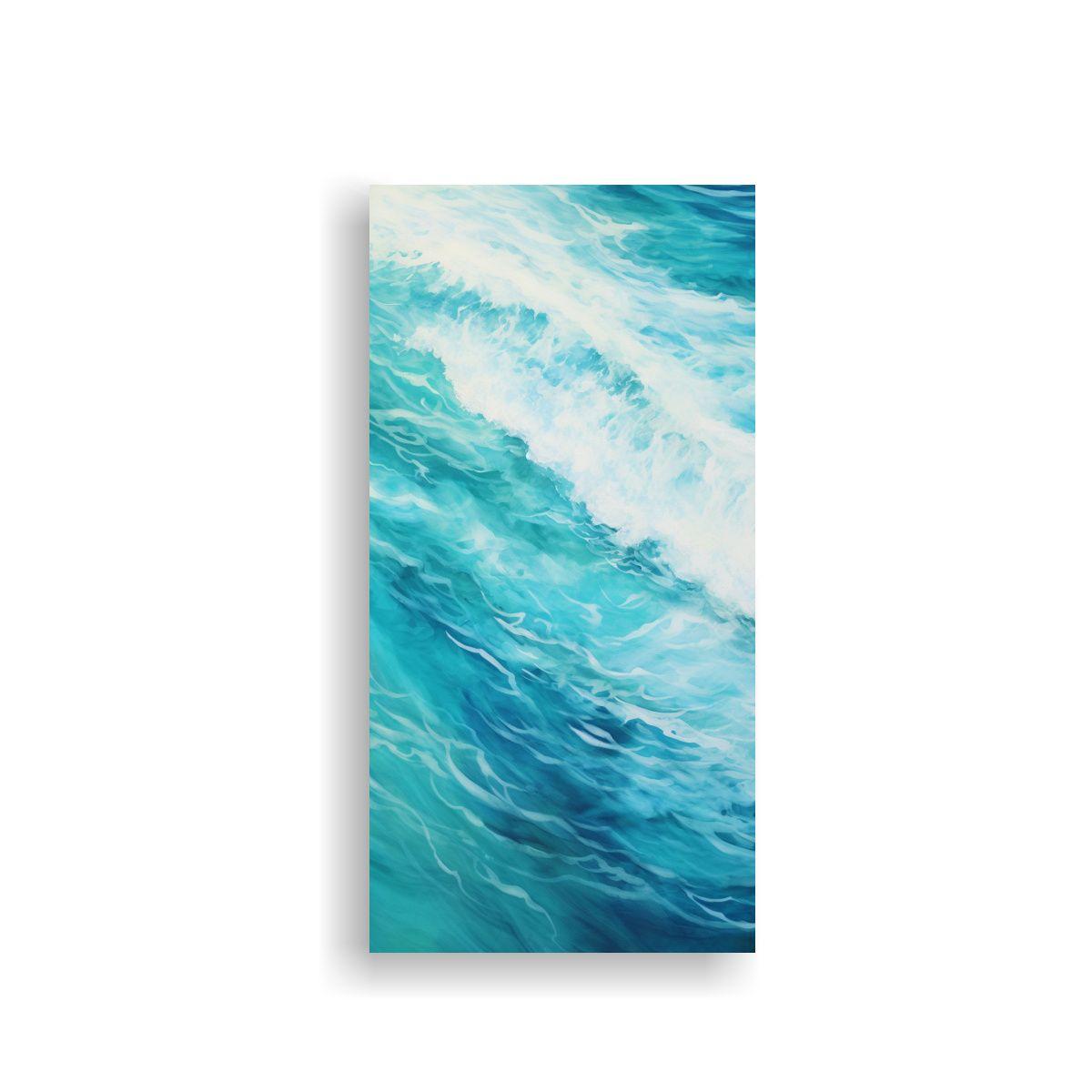Lienzo Diseño Expresividad Oceáno Vibrante 60x120cm-0