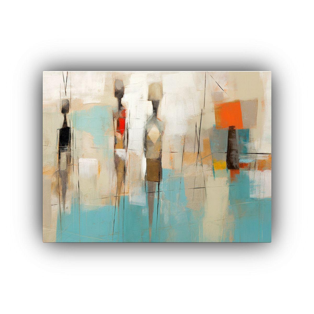 Pinturas De Decoración Abstracta Contemporánea 90x60cm-0
