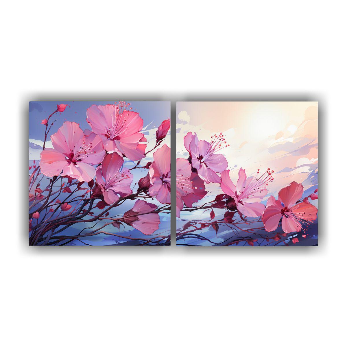 Pinturas De Decoración De Dos Artes De Pared 140x70 Cm-0