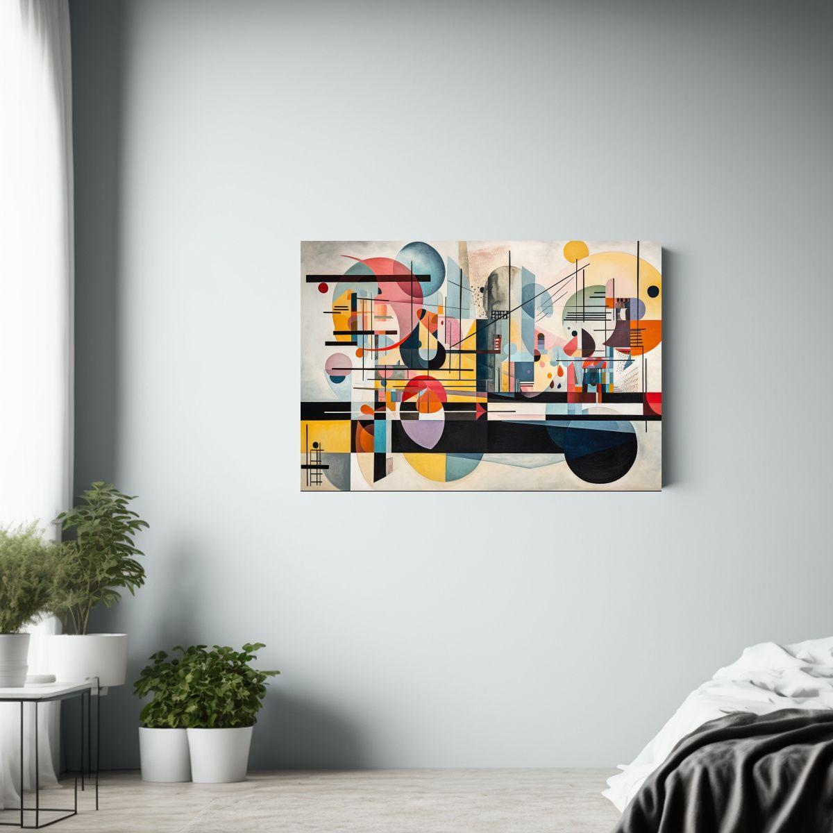Cuadros Decorativos Arquitectónicos Precisos En Tela En Bas 65x50cm-2