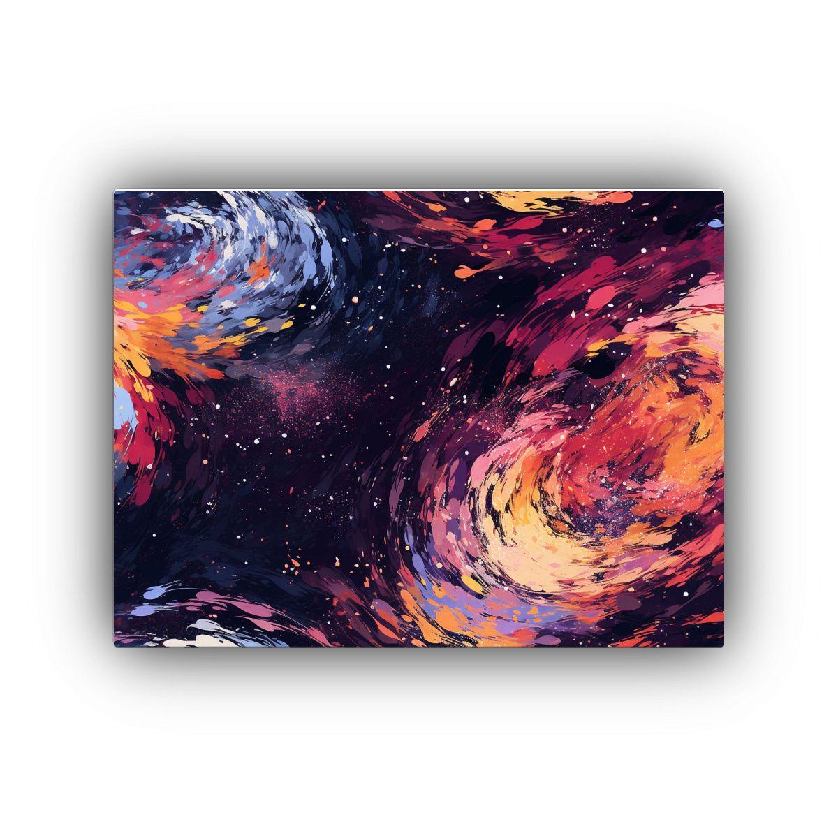 Pinturas Decorativas De Colisión Galáctica Con Remolinos. 40x30cm-0