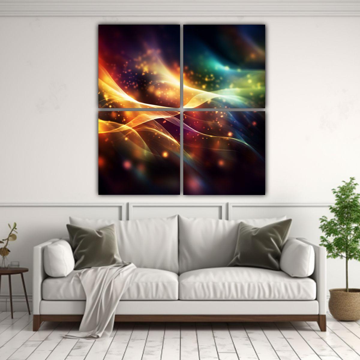 Lienzos De Tela Creativa Escenario Con Efecto 120x120 Cm-2