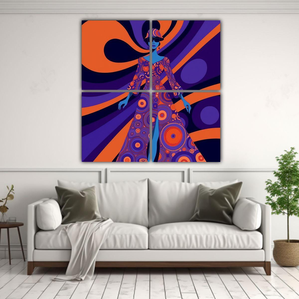 Pinturas Decorativas Ultravioleta Minimalistas De 40x40 Cm-2