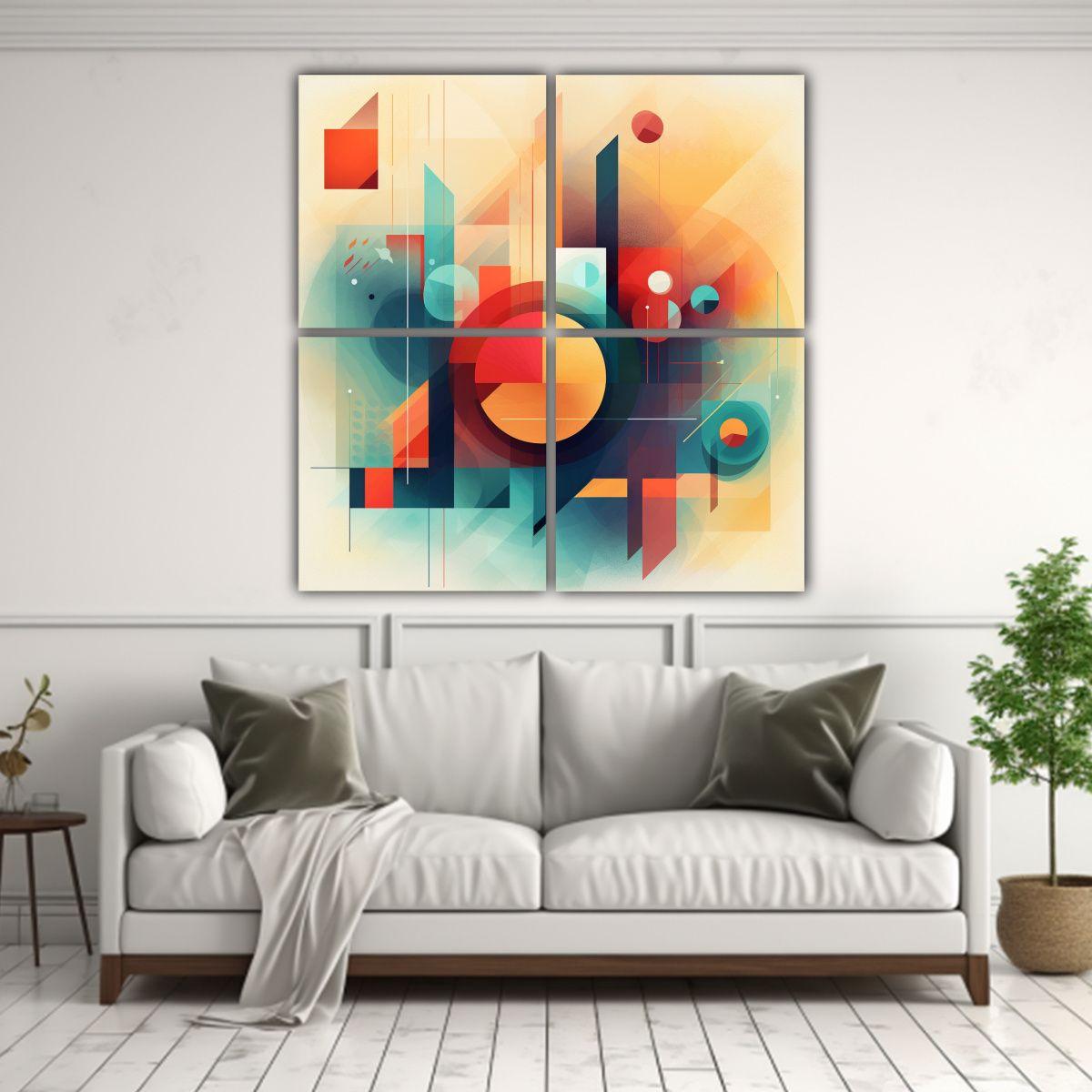 4 Lienzos De Tela Espectacular Majestuosas 60x60 Cm-2