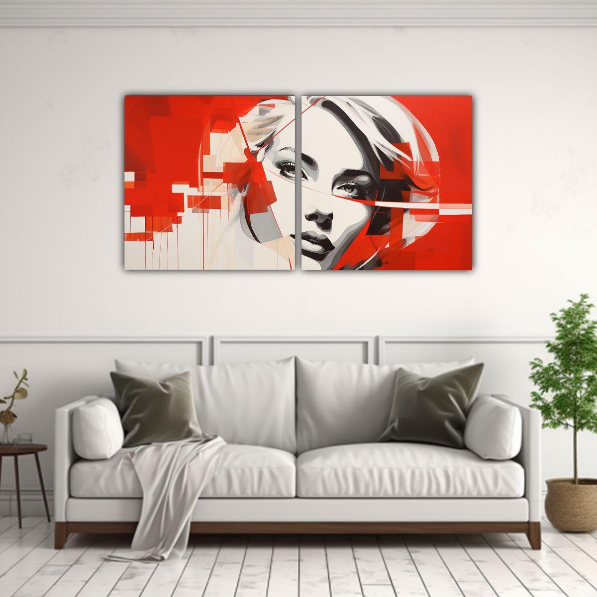Pinturas Decorativas Abstractas De Fusión Pop 140x70 Cm-2