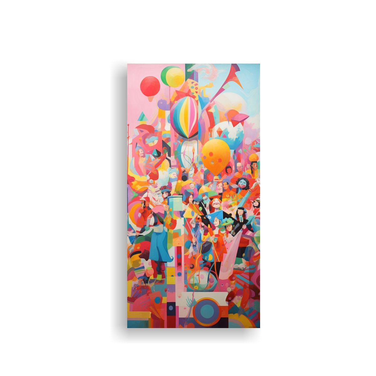 Pintura Lienzo Armonía Cromática 40x80cm-0