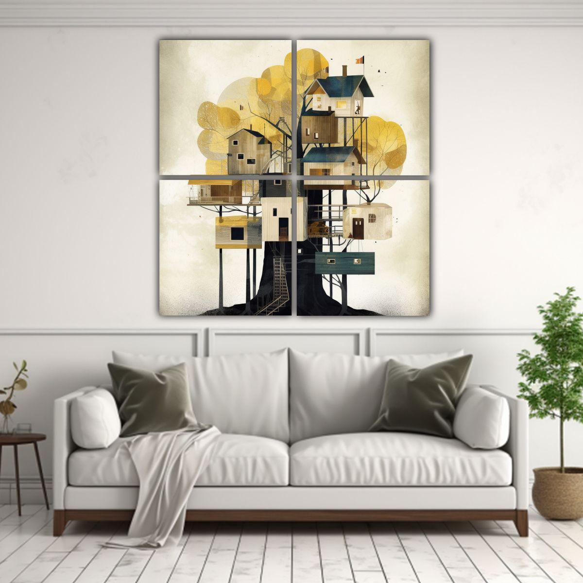Pinturas Decorativas De Movimiento Vitalidad En 100x100 Cm-2