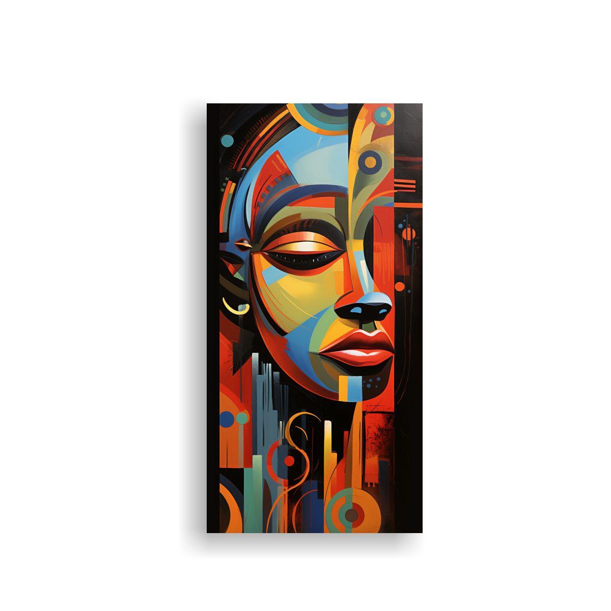Cuadros Africanos Modernos En Lienzo Estilo 30x60cm-0