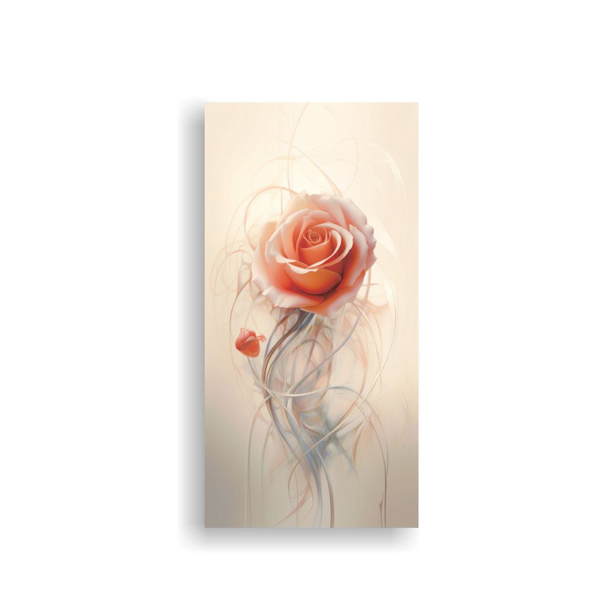 Arte Abstracto Delicado En Bastidor, Composición 40x80cm-0