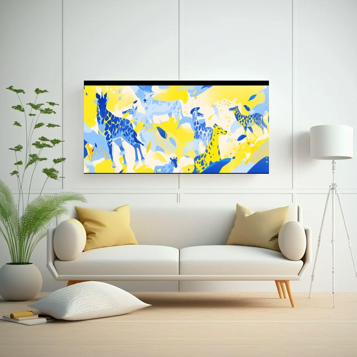 Cuadros De Decoración De Arte Pop Moderno Con Sim 40x20cm-2