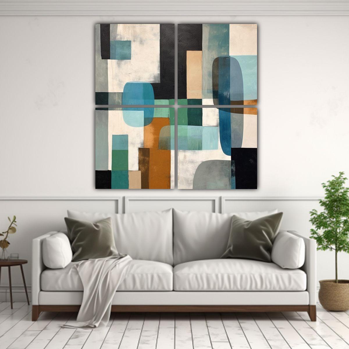 Lienzos Minimalistas De Temática Llamativa Tono 180x180 Cm-2