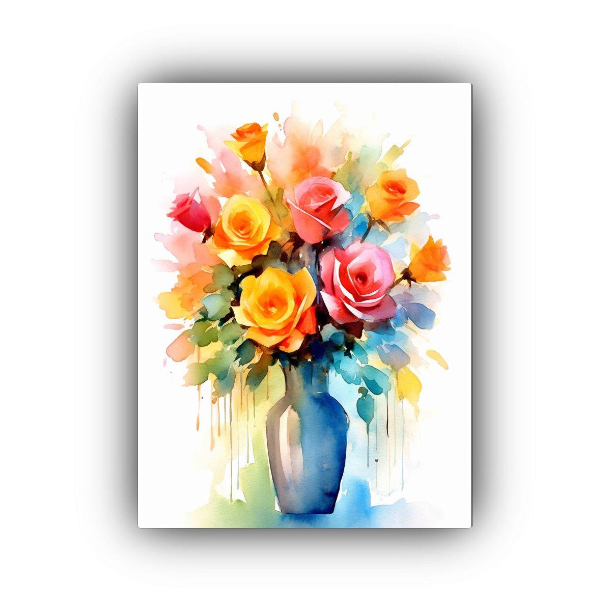 Cuadro De Decoración Para Cocina: Bouquet De 30x45cm-0