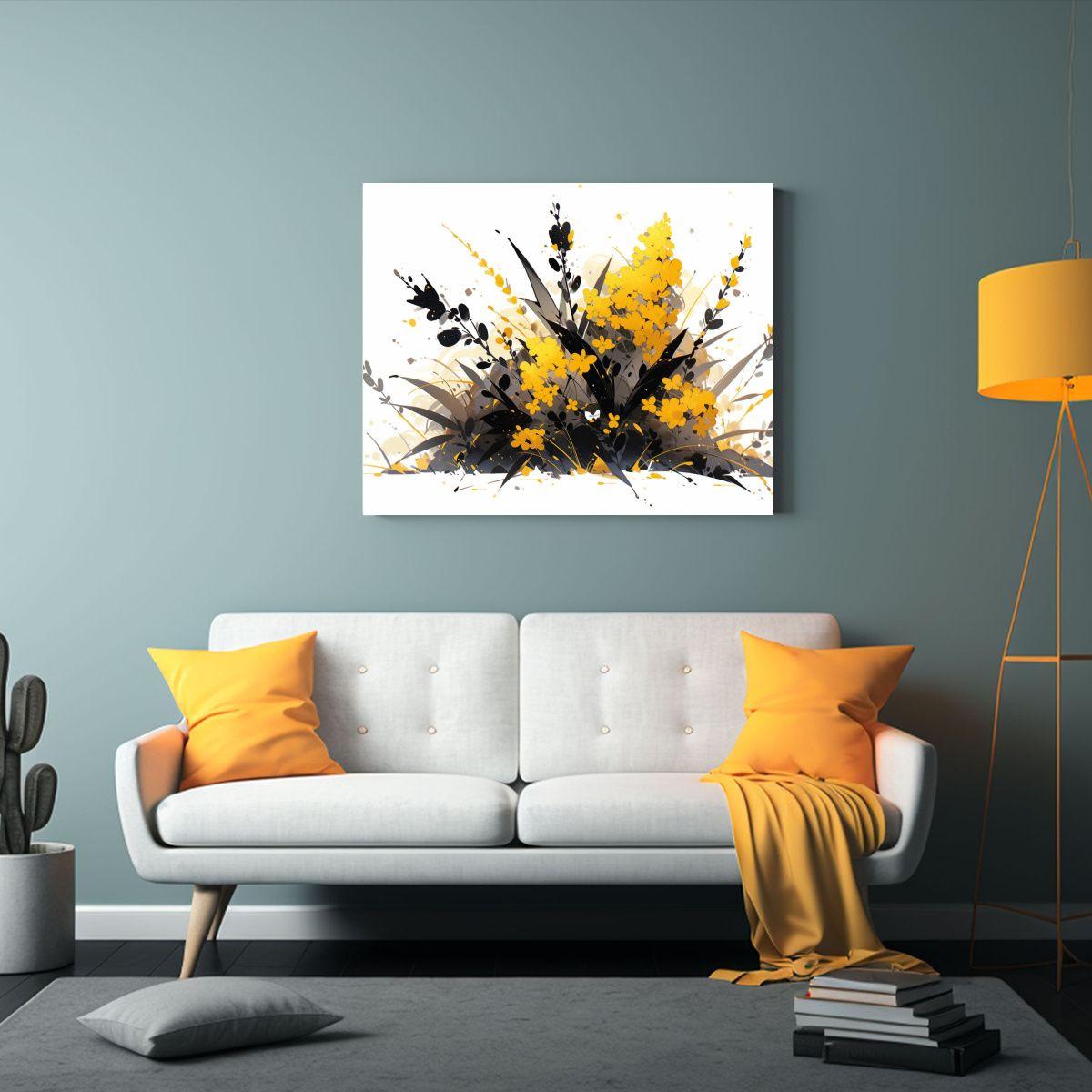 Cuadros De Decoración Estilo Neonoir Con Figuras Abstractas 30x20cm-2