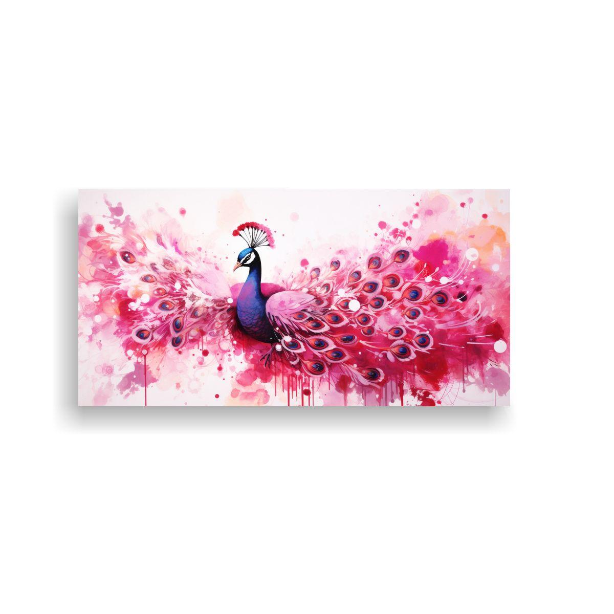 Cuadro Decorativo Neo Pop Arte Colores Peacock 100x50cm-0