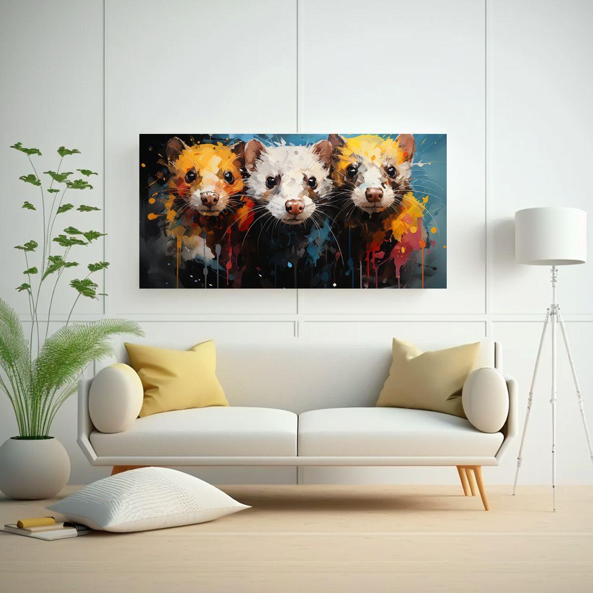 Pinturas Decorativas De Arte Abstracto 80x40cm-2