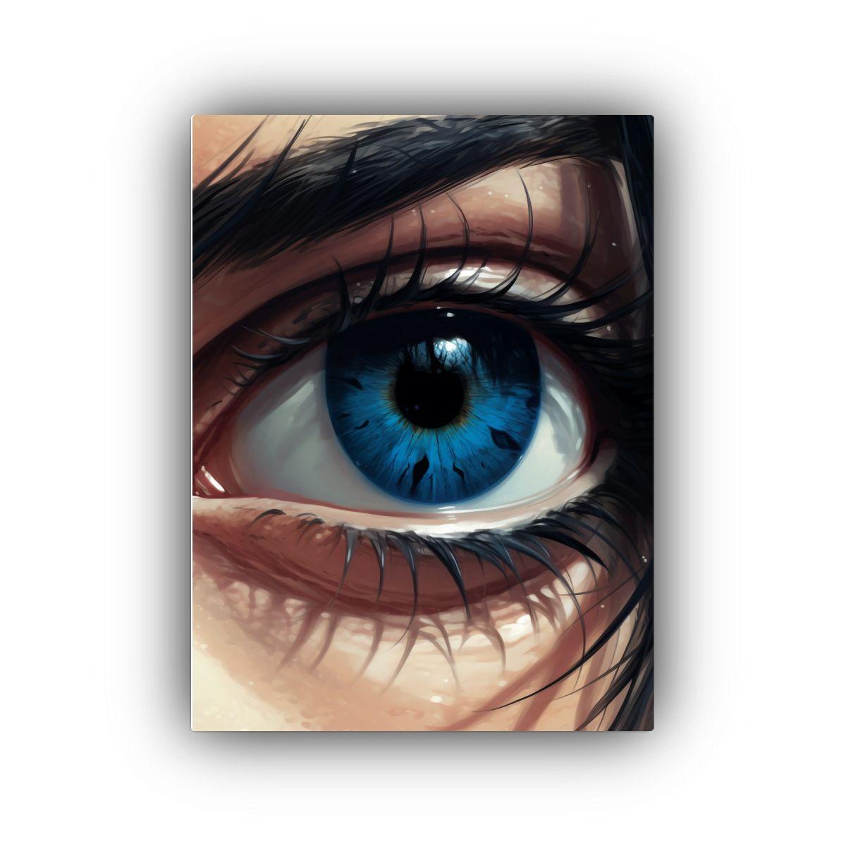 Pintura Vintage De Fantasia Ojos Mujer Estilo 50x75cm-0