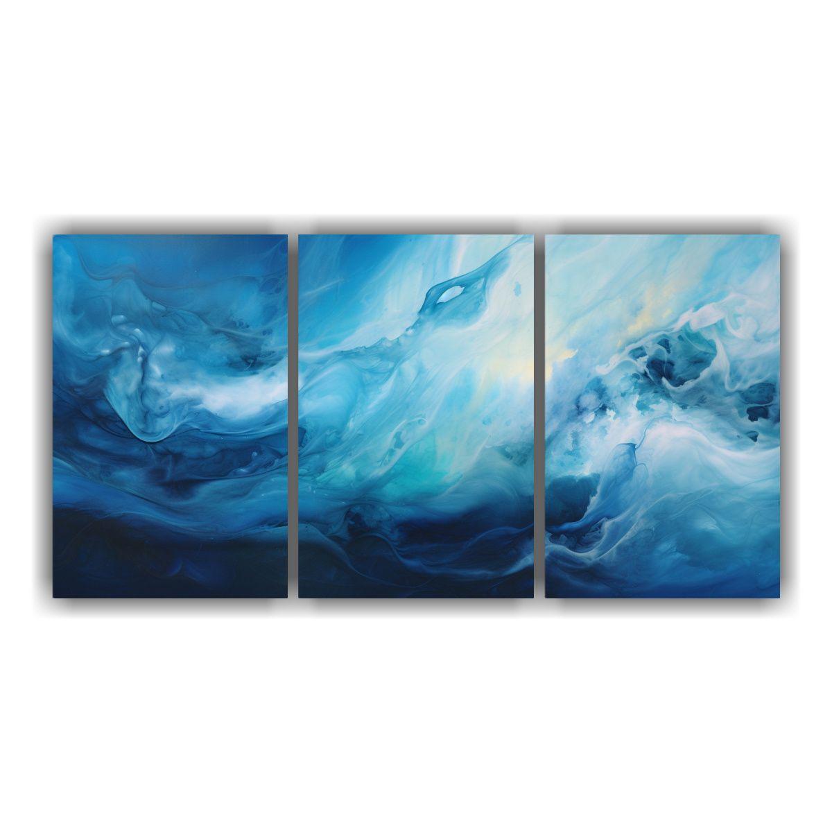 Tríptico Abstracción Bonito Pinturas 240x120 Cm-0